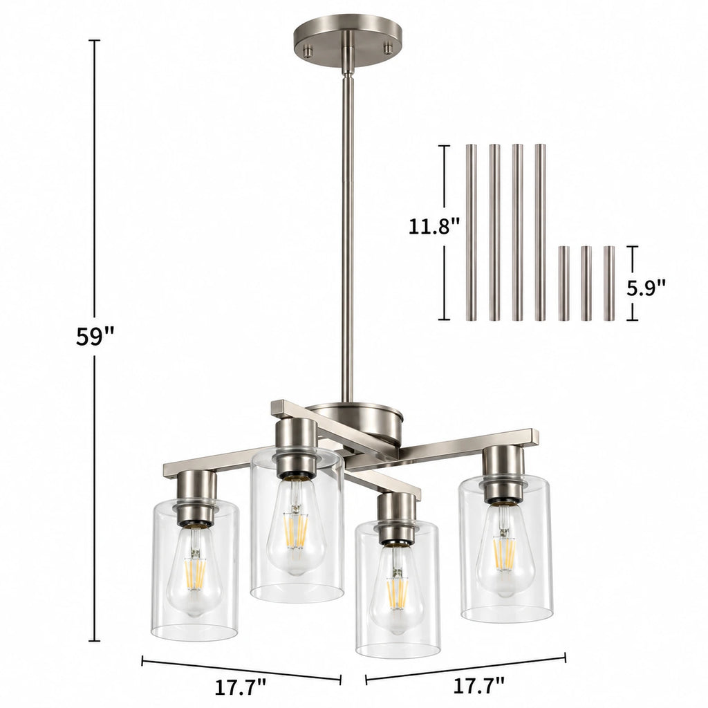 Asteron Geometric Chandelier