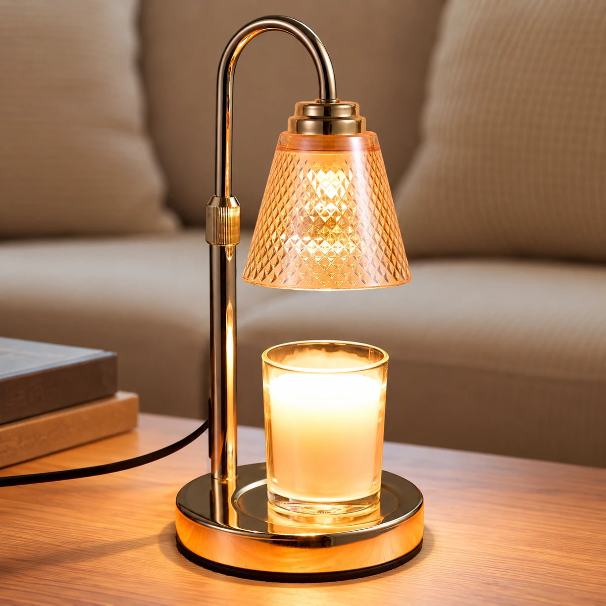 Liora Glass Candle Warmer Lamp