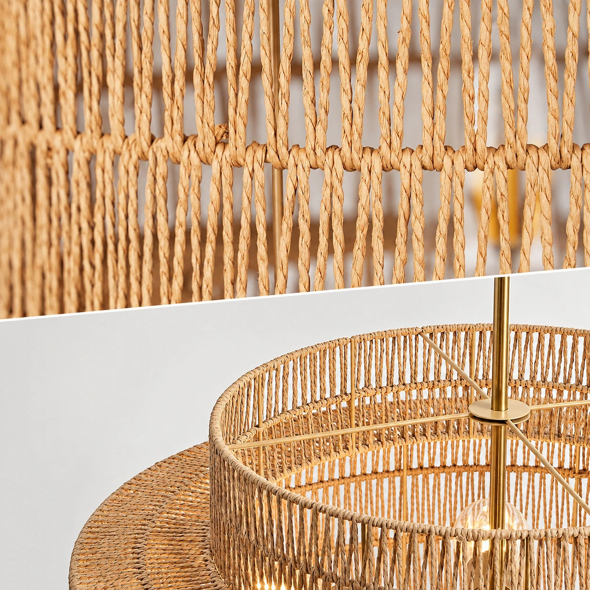 Solara Rattan Chandelier