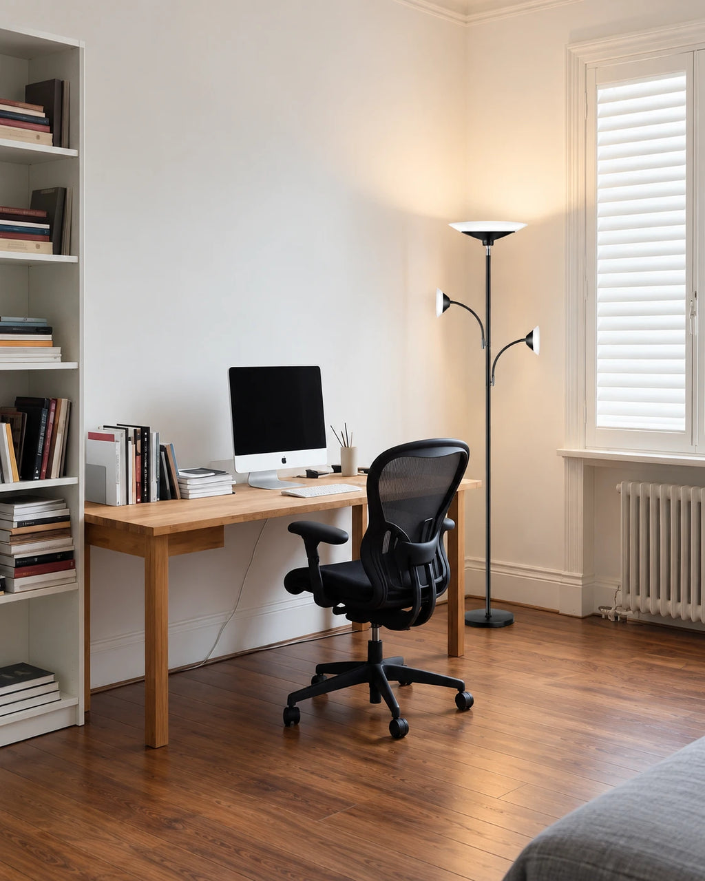 3-Light Tree Torchiere Floor Lamp