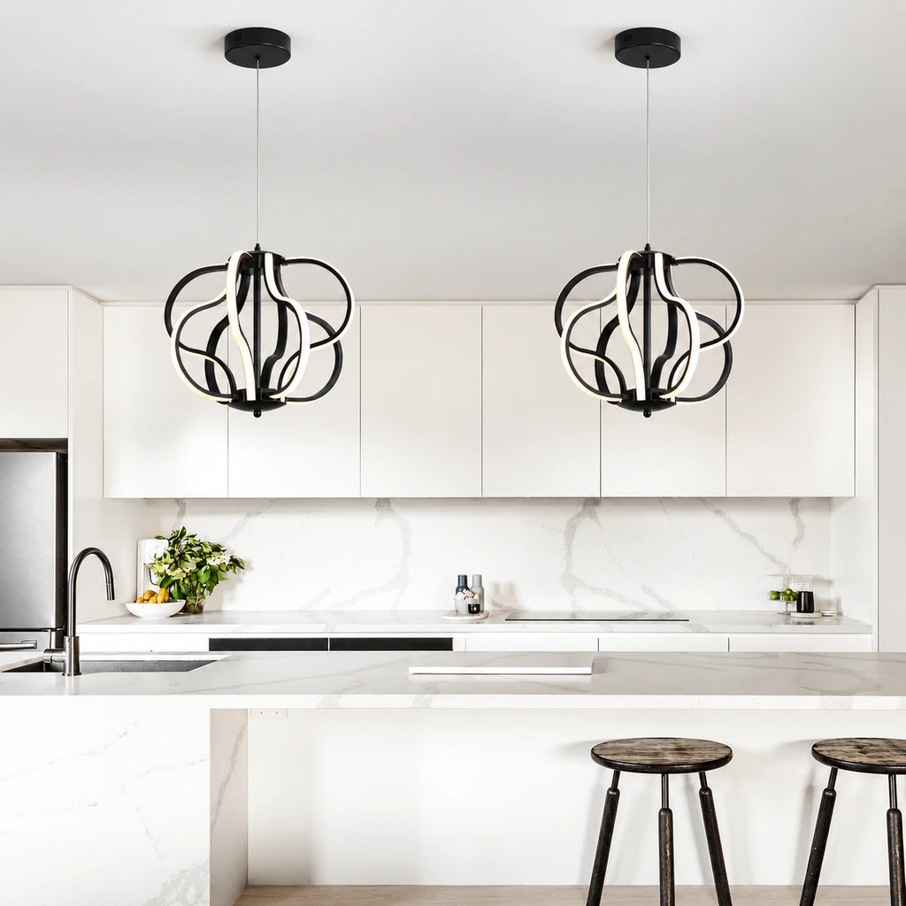Aurevon Sculptural LED Chandelier