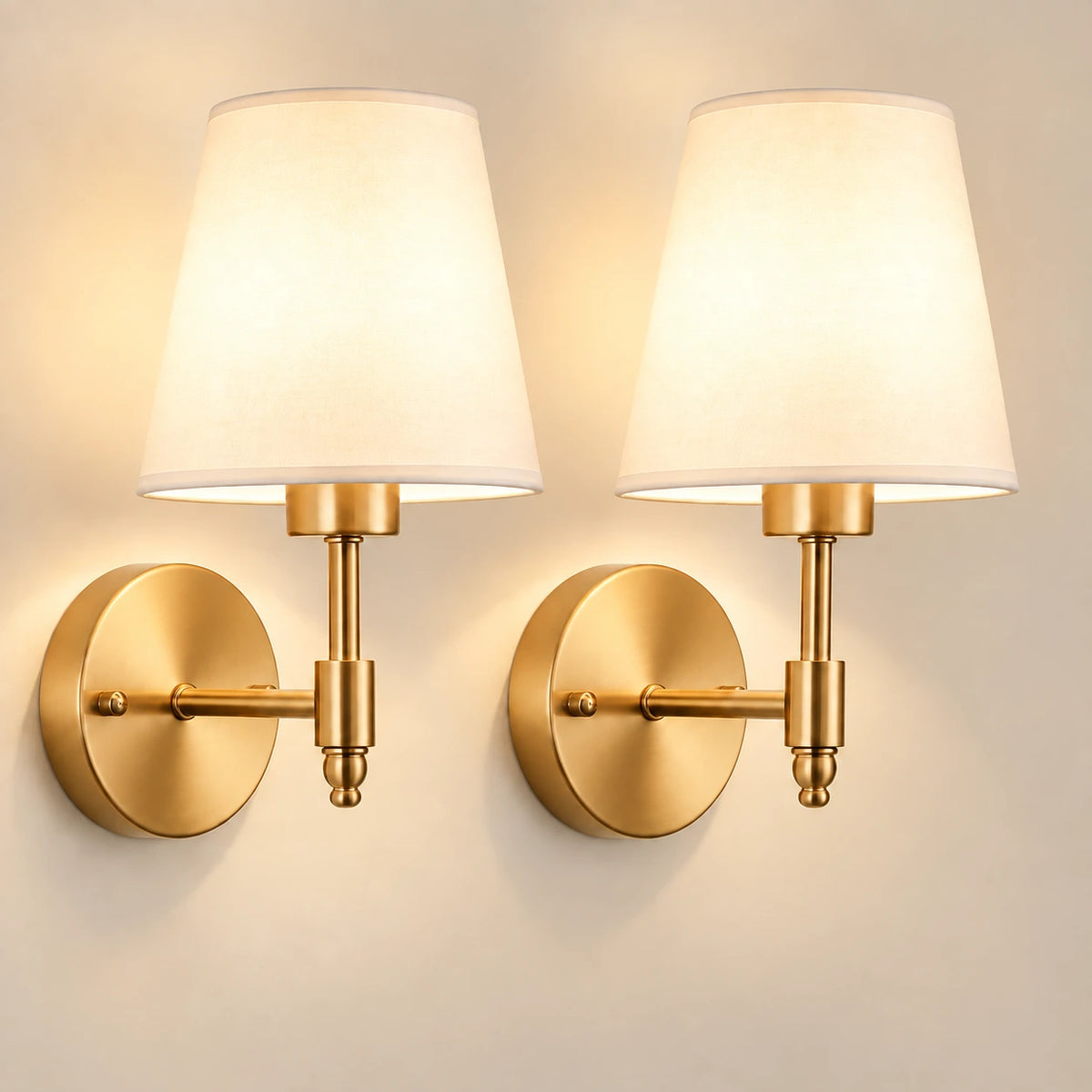 Aurelia Fabric Battery Operated Wall Sconces