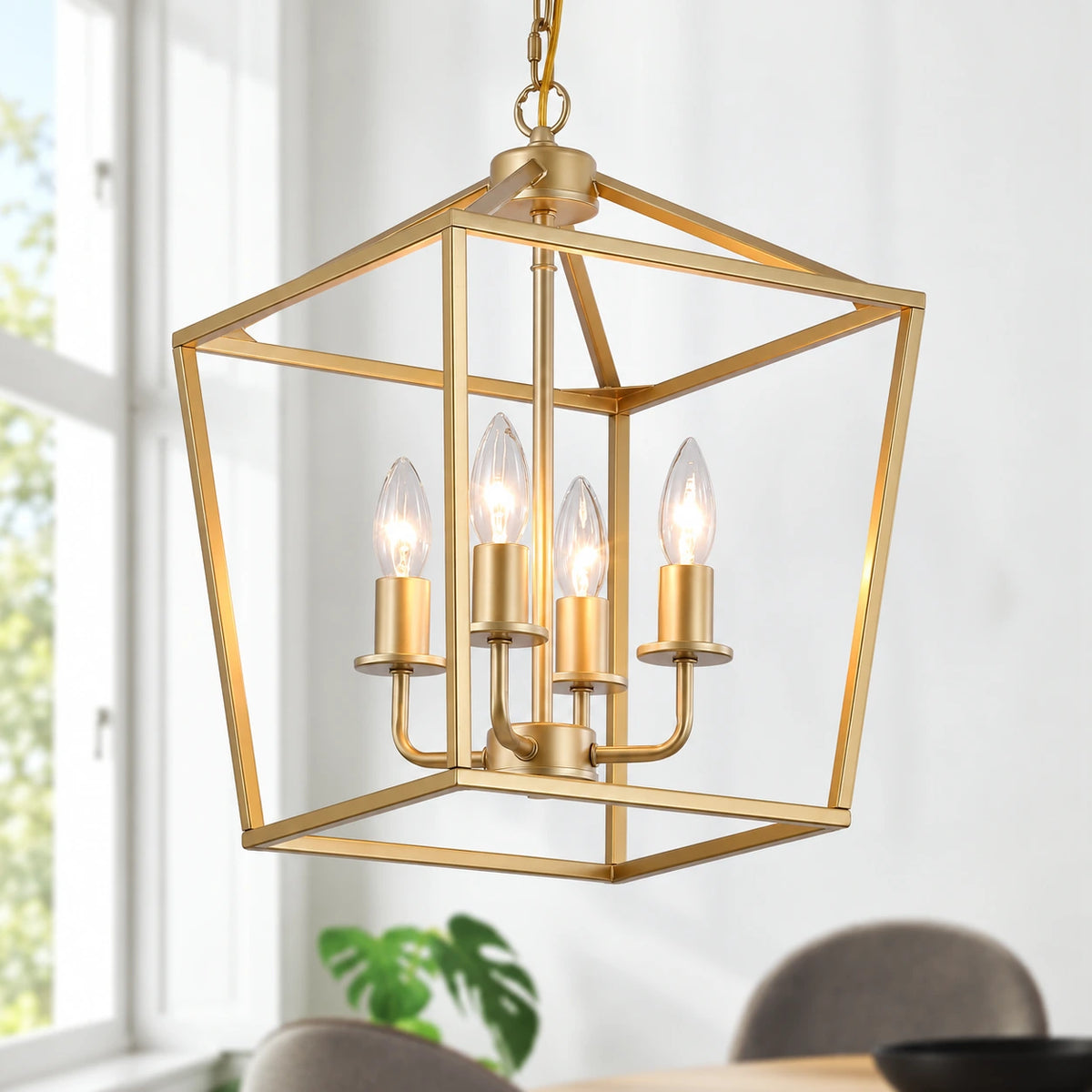 Geometric Lantern Farmhouse Chandelier