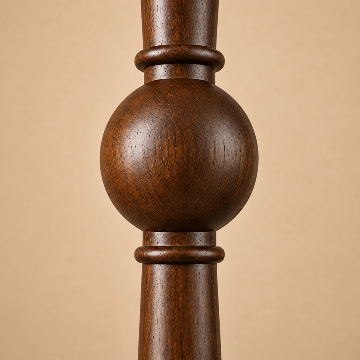 Sculptural Mid-Century Wooden Floor Lamp