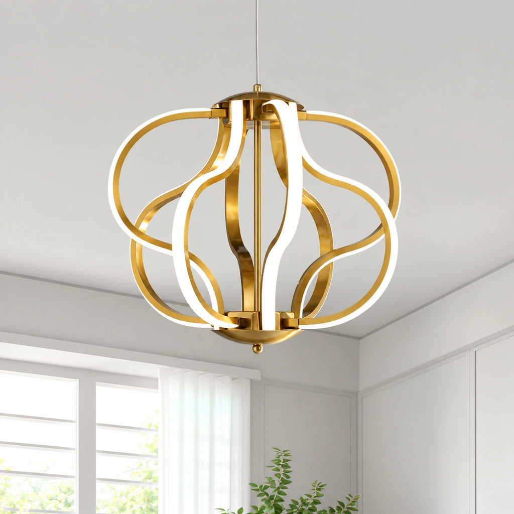 Aurevon Sculptural LED Chandelier