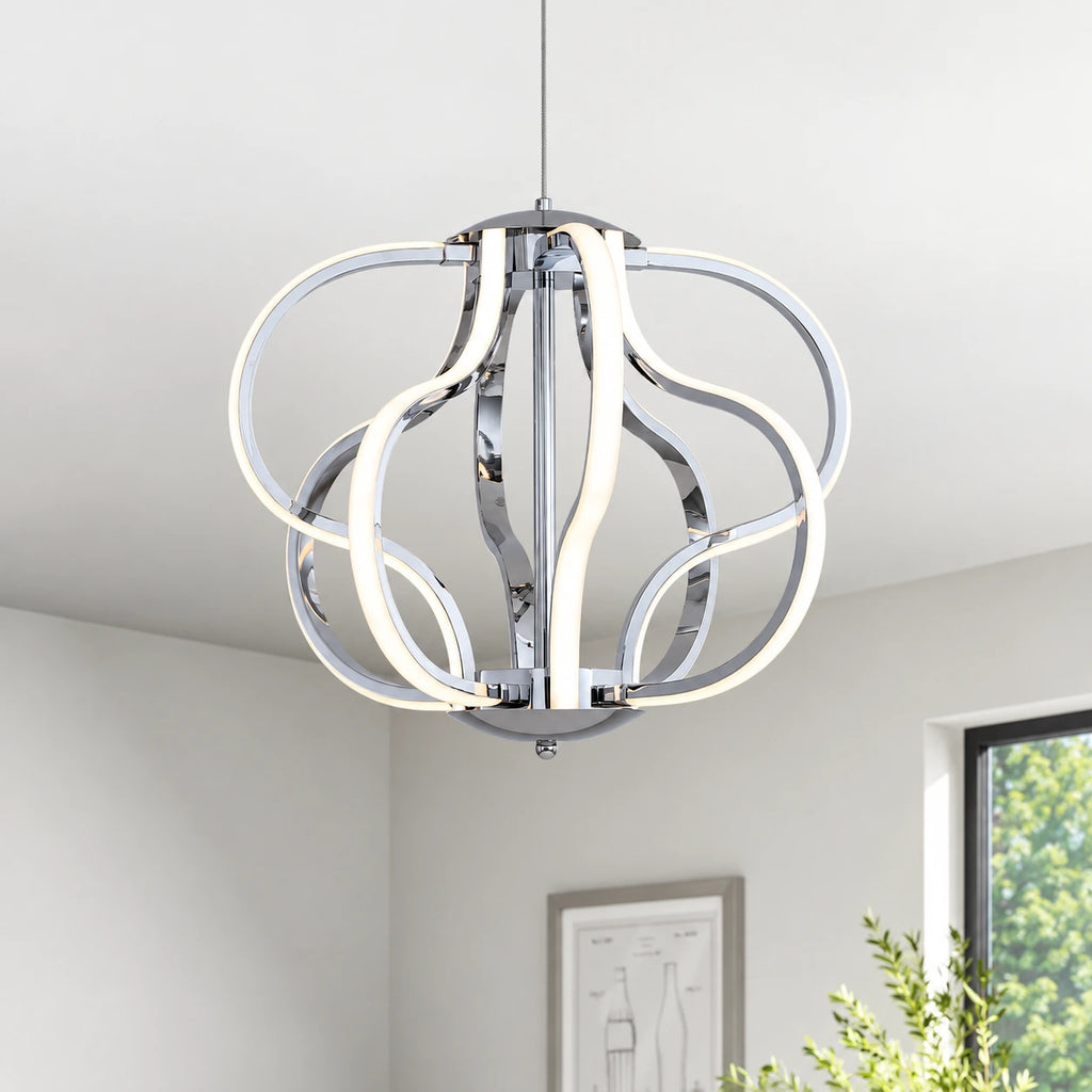 Aurevon Sculptural LED Chandelier