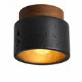 Black Stone Ceiling Lamp E26 Nordic Flush Mount Light Fixture