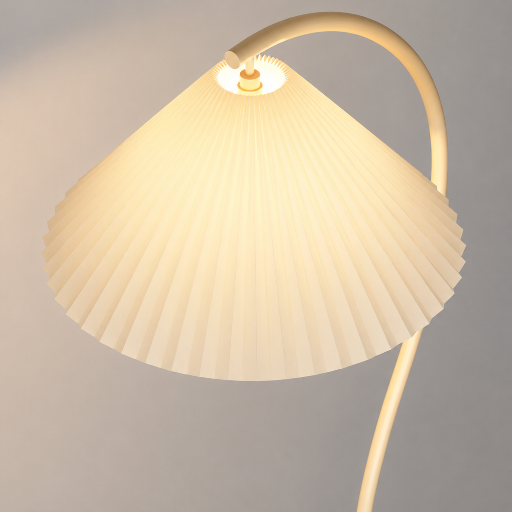 Modern Curved Floor Lamp E26 Metal Standing Reading Light
