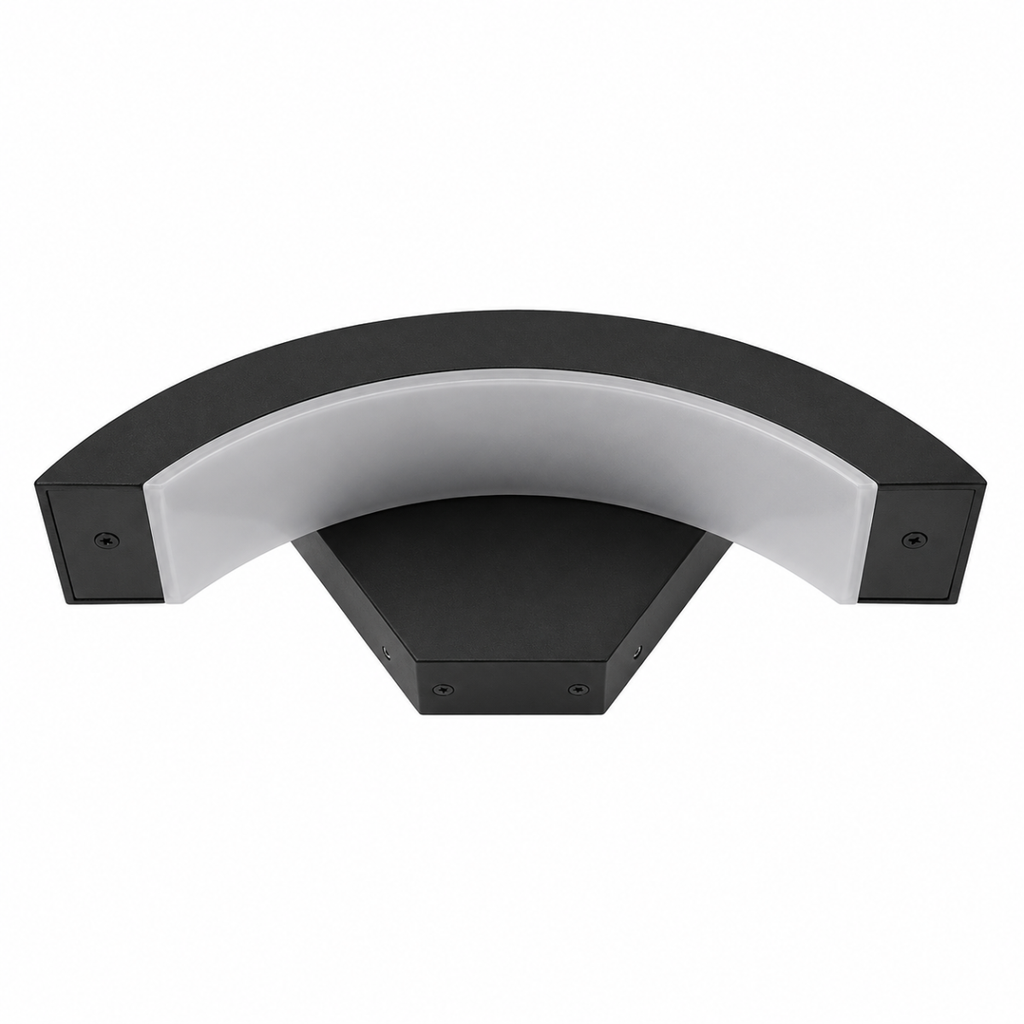 Outdoor LED Wall Light 18W IP65 Waterproof Aluminum Arc Lamp