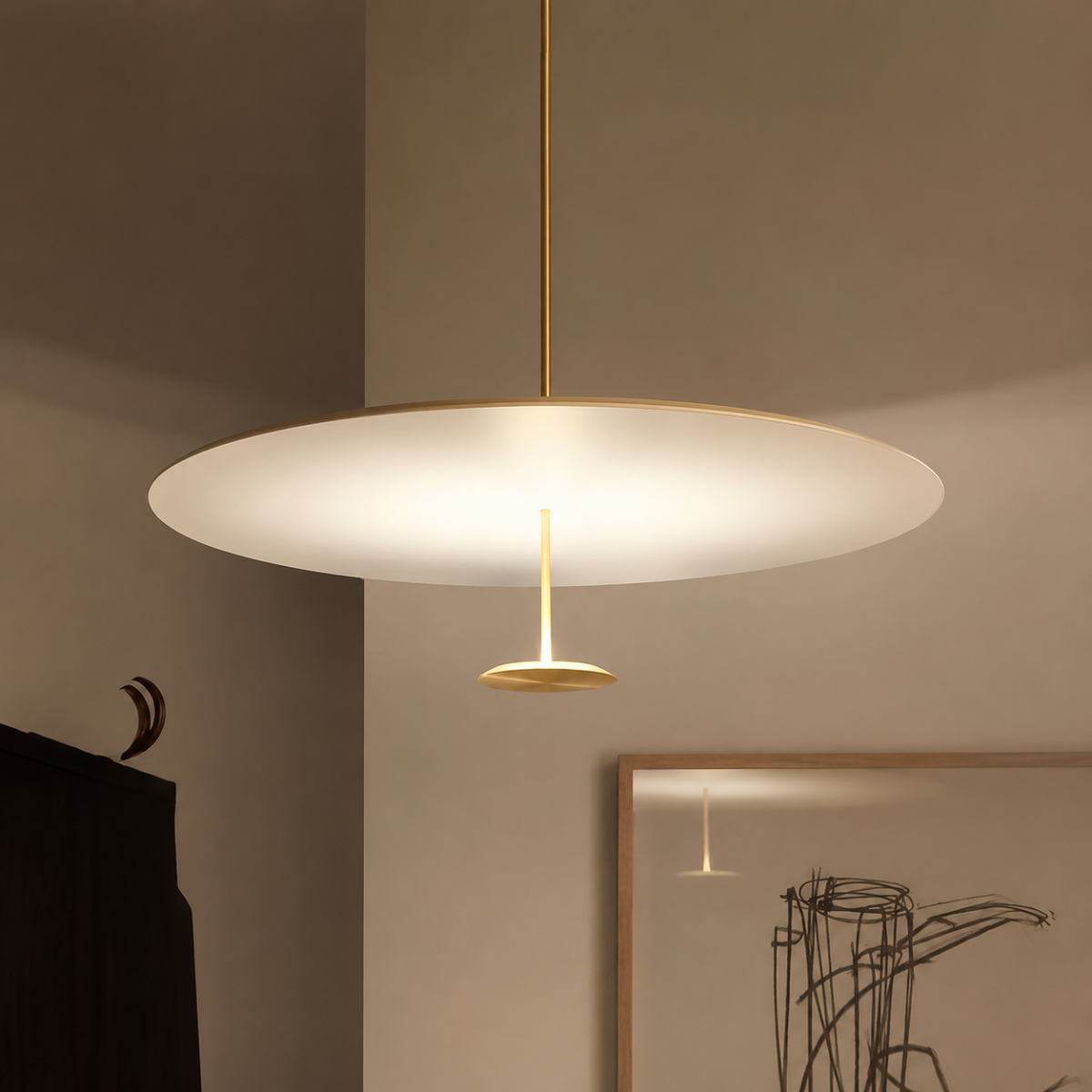 Postmodern Italian Pendant Light E26 Metal Dining Room Lamp