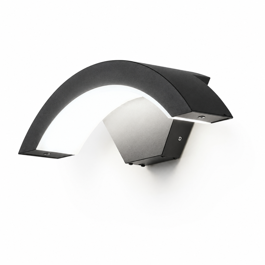 Outdoor LED Wall Light 18W IP65 Waterproof Aluminum Arc Lamp