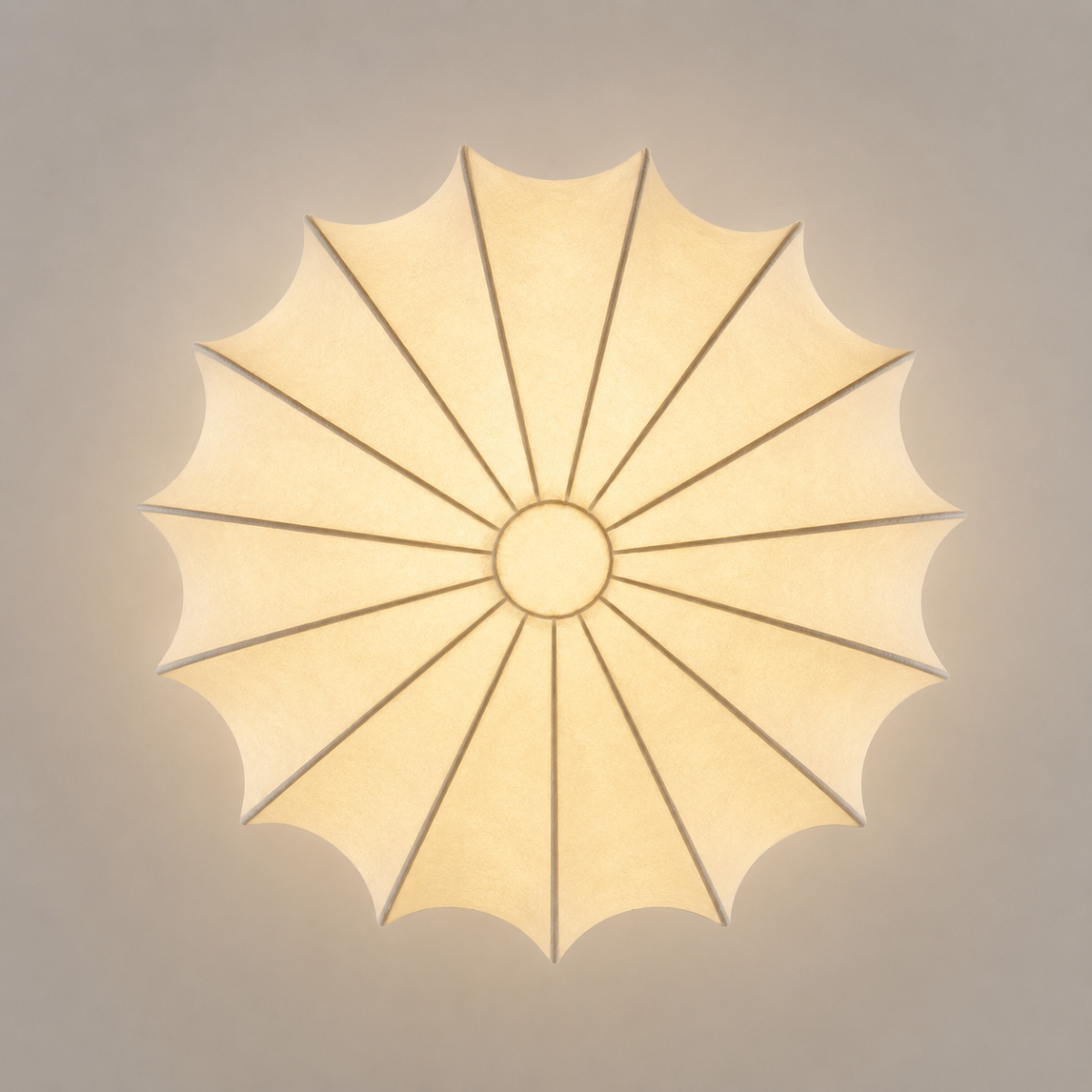Wabi Sabi Silk Ceiling Light Fixture E26 Fabric Flower Ceiling Lamp