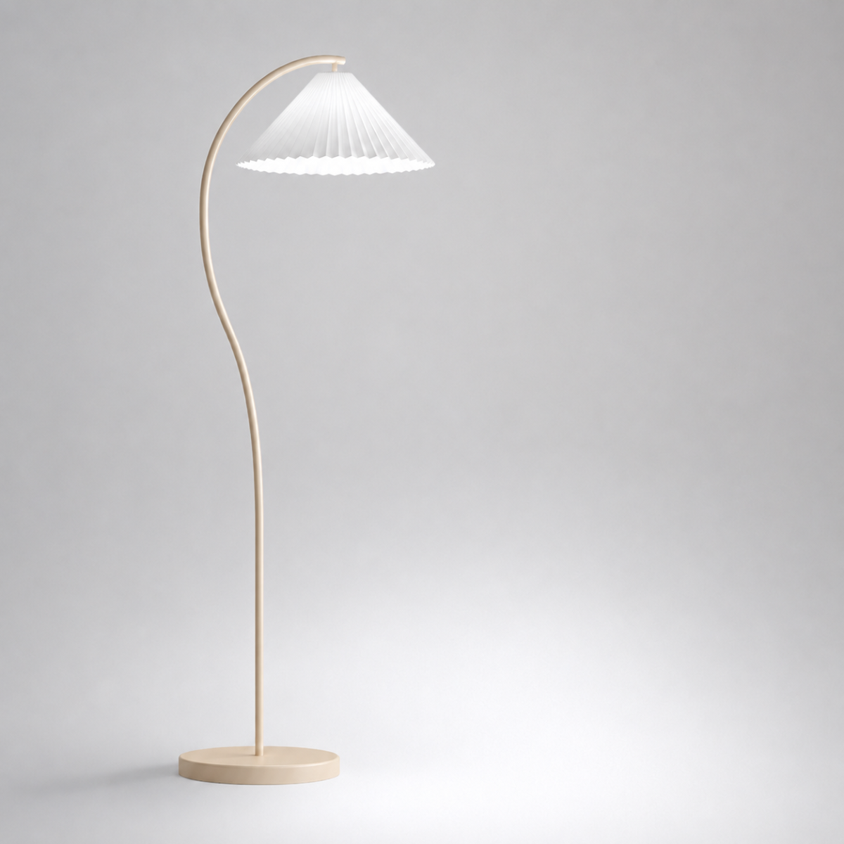 Modern Curved Floor Lamp E26 Metal Standing Reading Light