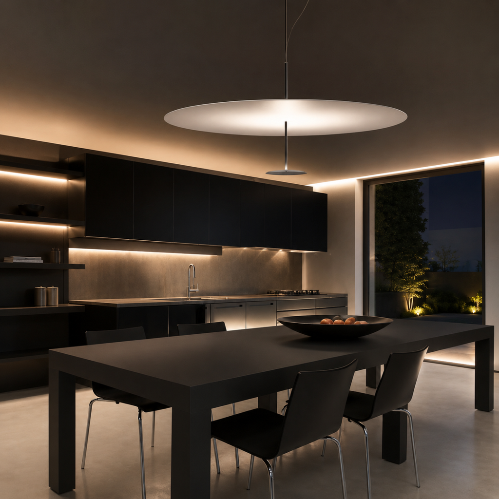 Postmodern Italian Pendant Light E26 Metal Dining Room Lamp